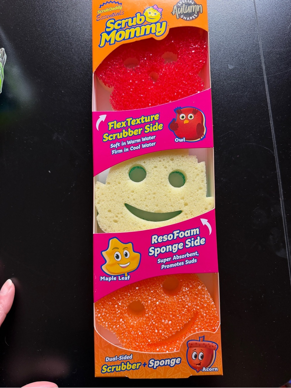 New Scrub Daddy Mommy Special Edition Autumn Fall 3pk Acorn Owl Maple Shapes